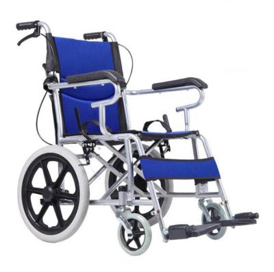 China Carbon Steel Paint Travel Steel Frame Lightweight Manual Wheelchair for sale