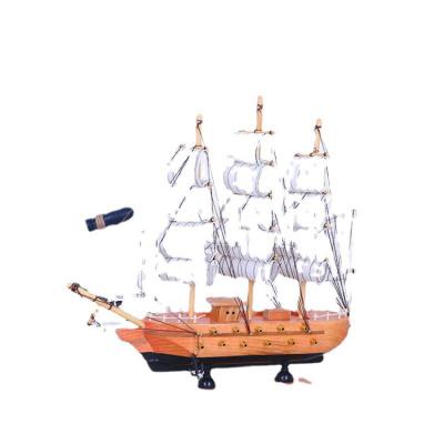 China China Ship Model Solid Wood Sailing Crafts Wholesale China Craft Ship Wooden Decoration for sale