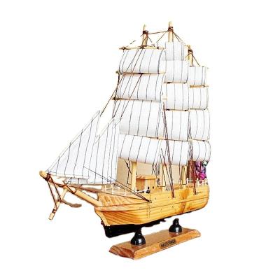 China Europe Yiwu Craft Product Business Setting Gifts Wooden Crafts Sailing Ship Miniature Model Ship for sale