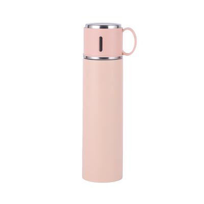 China Sustainable thermos mug with stainless steel handle, easy to carry, elegant accompanying mug for sale