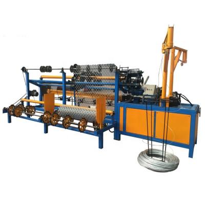 China High Speed ​​The Diamond And Full Automatic Chain Link Fence Metal Wire Machine 30*30mm-100*100mm for sale