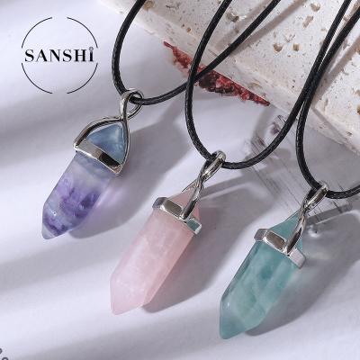 China Wholesale Natural Stone Pendants and Necklace CLASSIC Rose Quartz Jewelry Pendants for sale