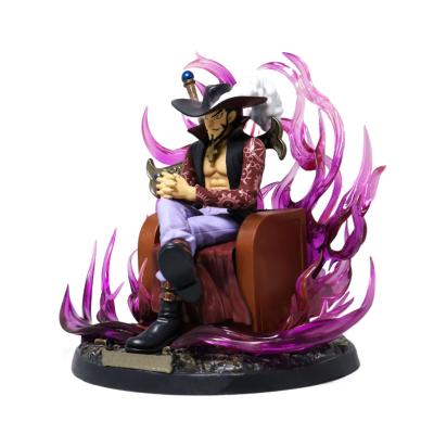 China Cartoon Toy Action Figure Toys GK Anime Action Figure Model Figma 20CM One Piece Dracule Mihawk PVC for sale