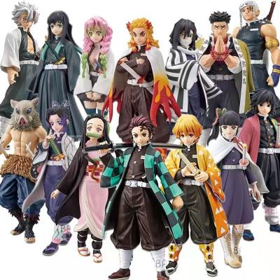 China Cartoon Toy Anime Dolls Demon Slayer 8 Kimetsu Style No Yaiba Anime PVC Action Figure Model Toys Figure Toys for sale