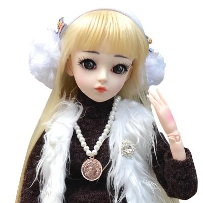 China Shop Interactive Doll BJD 60cm Body Silicone Ball Baby With Handmade Clothes Realistic Toys For Girls for sale