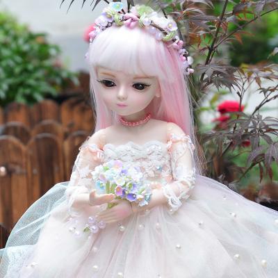 China DORIS 1/4 BJD 45cm Evelyn KILIG BJD 18 ball shape joints body makeup girl gift s collection interactive toys wholesale for sale