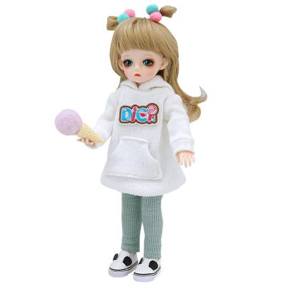 China Interactive Doll 6 Point Articulation BJD Doll Accessories Solid American Girl Princess Doll Children's Toy Gift for sale