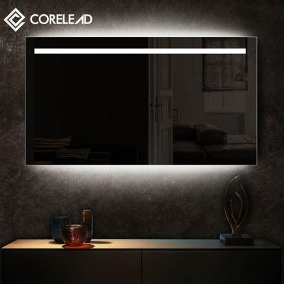 China Household Bathroom Mirror Touch Switch Waterproof Luminous Smart Led Bathroom Wall Led Mirror With Light for sale