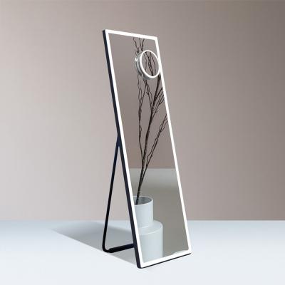 China Illuminated Modern Designing Floor Led Mirror IR Sensor Switch Integral Mirror With Lights for sale