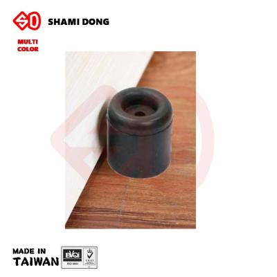 China Durable wedge rubber door stopper with black finish for sale