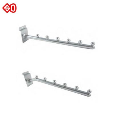 China Sustainable waterfall slatwall slat wall hook with balls for sale