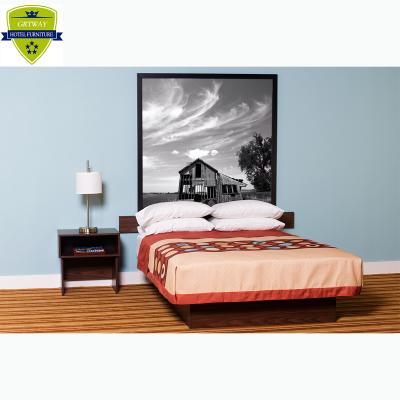 China Modern Modern King Size Hotel Bedroom Furniture Set Superb Hotel Bedroom Furniture 8 Bed Wood Cheap Headboard for sale