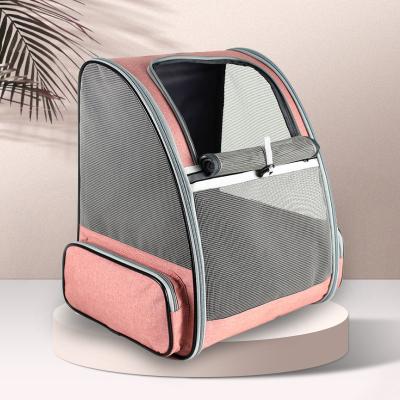 China Factory Sale Hot Pet Cat Breathable Soft-sided Folding Carrier Mesh Pets Backpack Travel Bag Cat Bag for sale