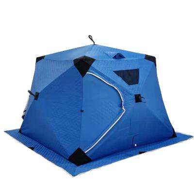 China Outdoor Winter Fishing Outdoor Winter Insulated Ice Fishing Tent Portable Automatic Ice Fishing Tent Shelter for sale