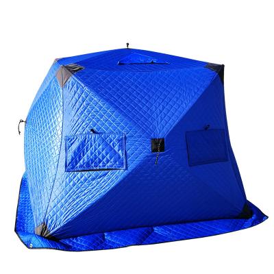 China Outdoor Winter Fishing Hot Sale Winter Insulated Ice Fishing Tent Portable Automatic Ice Fishing Thermal Shelter for sale