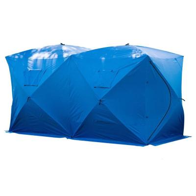 China Outdoor Winter Fishing 8-10 Person Winter Ice Fishing Luxury Drinking Tent Our Door Fishing Shelter for sale