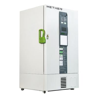 China Mether 838L -86C Cooling System Double Cryogenic Ultra Low Temperature Freezer MDF-86V838D Twin Series Upright Reliable Medical Use for sale