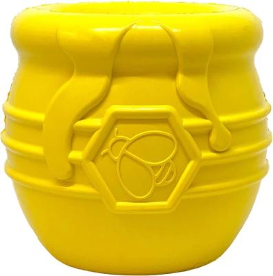 China Dogs SodaPup Honey Pot  Durable Dog Treat Dispenser & Chew Toy Made in USA from Non-Toxic, Pet Safe, Food Safe Natural Rubber for sale