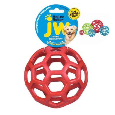 China Dogs JW Hol-ee Roller Dog Fetch Treat Dispenser Puzzle Ball For Dog for sale