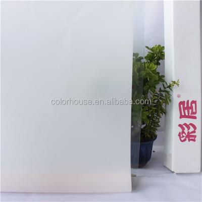 China Self-adhesive Static Non-Toxic Vinyl Privacy PVC Frost Film Window Decorative Glass Films A100 for sale