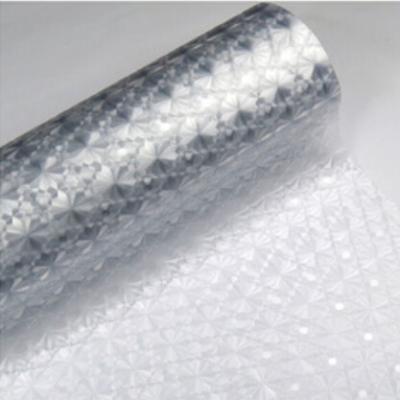 China Self-adhesive Non-Toxic Static PVC Privacy Vinyl Frost Film Decorative Window Glass Glass Films PVC AL002 Thick Embossing for sale