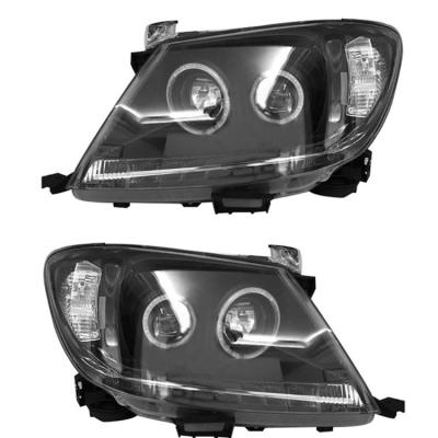 China ABS Plastic+led Auto lighting system LED Car head lamp  Headlights For toyota hilux vigo 2005-2012 drl daytime running lamp  turn signal light for sale