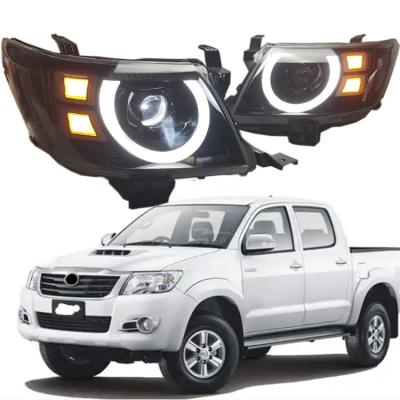 China ABS Plastic+led New Design Vigo LED Headlight For Toyota Hilux Vigo 2009-2014 Head Lamp Upgrade Modified Auto Lighting System for sale