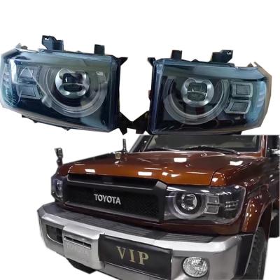 China ABS Plastic Car Led Head Light lc7series Headlight For toyota land cruiser lc70 lc75 lc79 Pickup lc78 lc79 Suv Head Lamp modified for sale