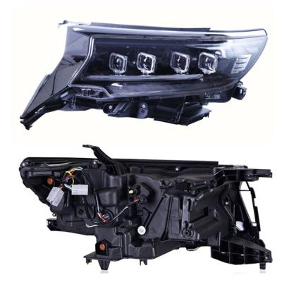 China ABS Plastic Wholesale Head Light Car Led Four Lens Head lamp For Toyota Prado Lc150 Fj150 GZJ150 2018-2021 Headlight Front Light Upgrade for sale