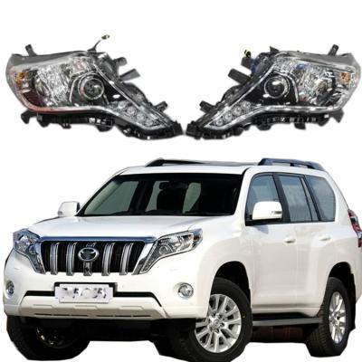 China ABS Plastic+led Hot Sale Car Led Head Lamp Head Light For Toyota land CruiserPrado 150 2014-2017 Headlight Front lamp for sale