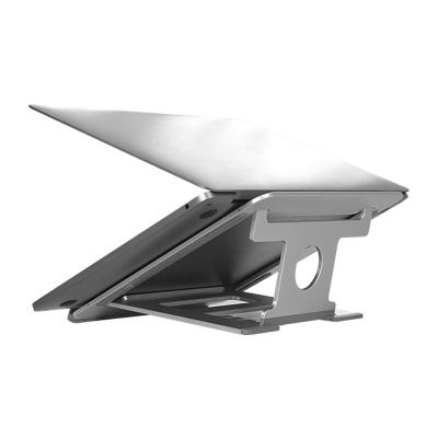 China Folding Aluminum Laptop Riser Stand Foldable Laptop Stand Adjustable Foldable Laptop Stand Holder for sale