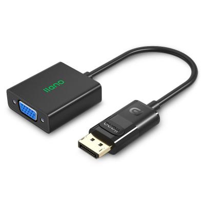 China 1080P COMPUTER Show Left Displayport DP Male to VGA Adapter Cable Converter Projector Female Video Adapter for sale