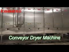 steam heating conveyor dryer machine continuous operational method