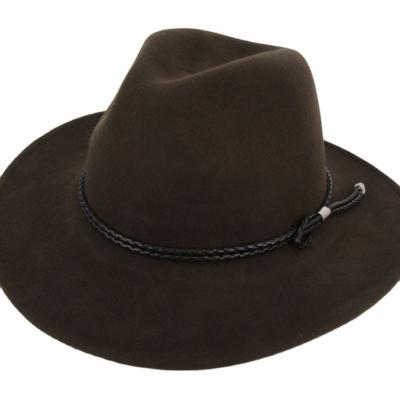 China soft cowboy Hat 100% wool wool felt hat fashion 100% australian hat high quality wholesale australian fashion for sale