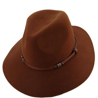 China Modern Luxury 100%Wool Australian Hat Australian Hat Modern Luxury Soft Felt Fedora Hat Felt Fedora Hat Unisex for sale