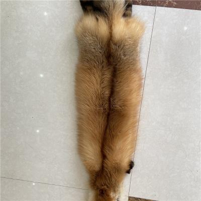 China Luxury Real Fox Fur Is Used To Make Fur Coat Decorations Ornaments Natural Color Island Gold Fox Fur for sale