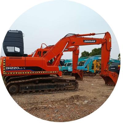 China Doosan dh220 used excavator original paint 22 tons of construction equipment 80% NEW 1.05 MÂ ³ for sale