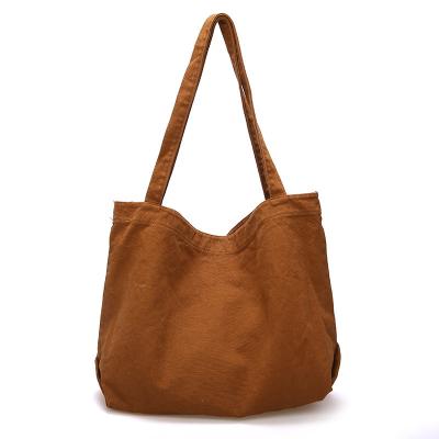 China arming & Korean simple superb idler artistic canvas bag Japanese style all-match large-capacity shopping bag CIA shoulder disarmament chic female for sale