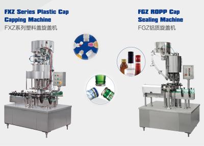 China Automatische Flaschen-mit einer Kappe bedeckende Maschinendeckel-Dichtungsmaschine 3200BPH 2000ml zu verkaufen