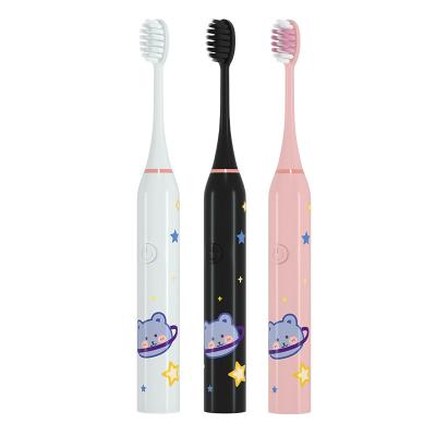 China ABS Sonic Pro Rechargeable Children Electric Toothbrush Slim 3 Brushing Modes OEM White Black 2 Minute Timer Travel for sale