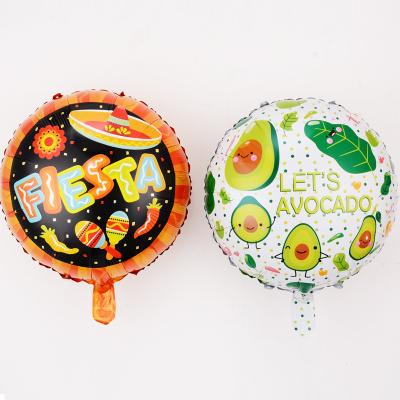 China Party Decoration 18inch Tropical Fruit Avocado Foil Foil Balloon for sale