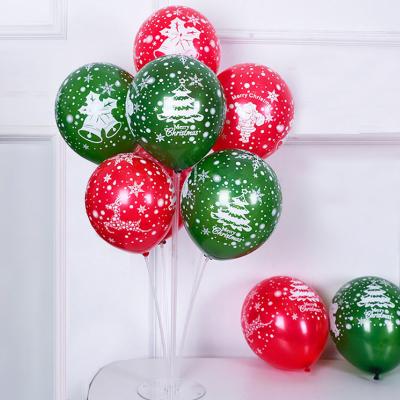 China Party Decoration 12inch Printed Balloon Christmas Shopping Mall Atmosphere Party Background Wall Decoration for sale