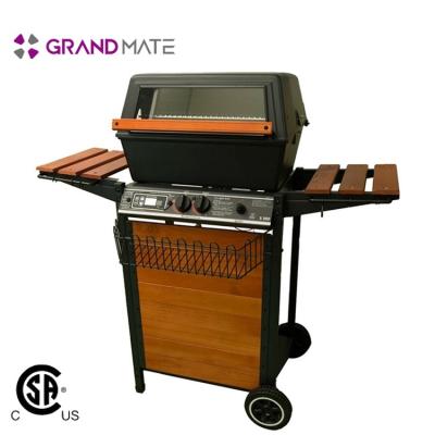 China Wholesale Outdoor Automatic Barbecue Gas Grill Stainless Steel BBQ Oven Easily Collected Smokeless Smoker for sale