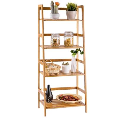 China Flower display stand storage racks and viable wholesale bamboo racks, shelf for sale