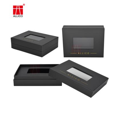 China ALLICO 2022 New Recyclable Custom Paper Usb Drive Wedding Gift Rigid Instant Packaging Box With Foam Insert for sale