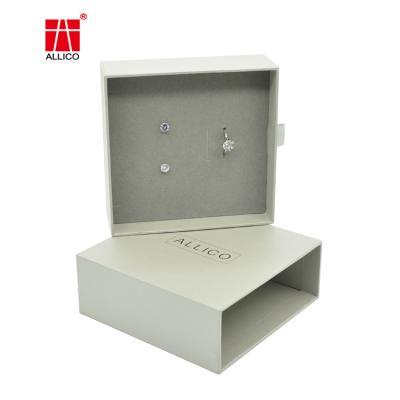 China Custom printing logo jewelry box luxury cardboard jewelry packaging ring earrings bracelet bracelet box for sale