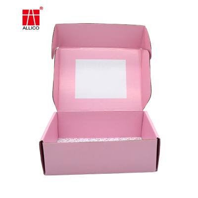 China Handmade Wholesale Custom Apparel Packaging Cardboard Corrugated Mailer Paper Shipping Gift Box for sale