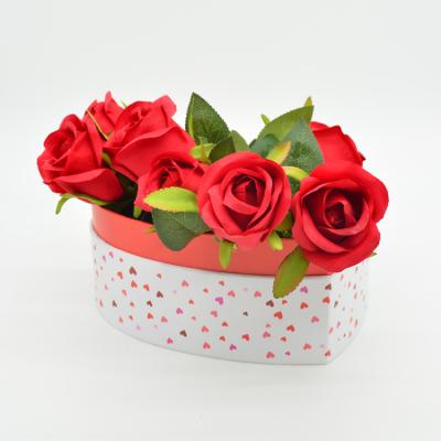 China Handmade Wholesale Custom Elegant Paper Packaging Boxes Shape Flower Luxury Heart Shaped Gift Box for sale