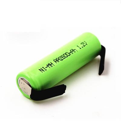 China High quality Ni-MH rechargeable battery no. 5 toys AA400mah-2400mah 1.2v for sale