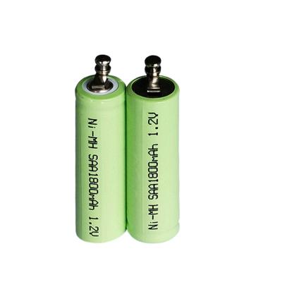 China Toys Rechargeable Ni MH Battery Pack 2.4V 1800mAh Battery n Size With Shrapnel Coming Out for sale